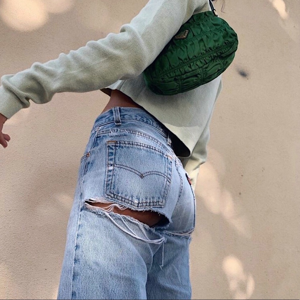 ISO | Green Vintage Prada Mini Shoulder Bag